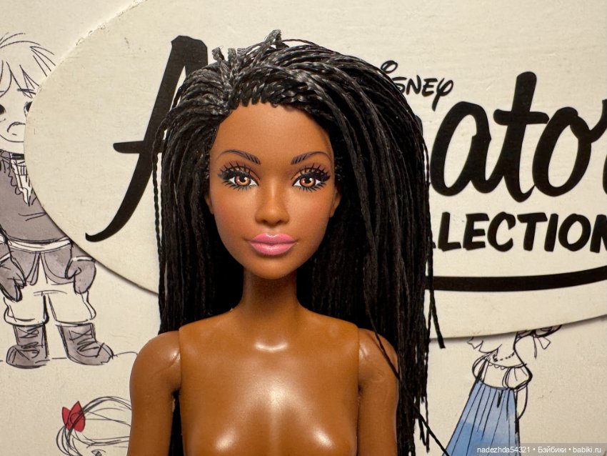 Барби Лукс 21 Хайди на теле Барби Экстра 1 в радужной шубке (фото 3)