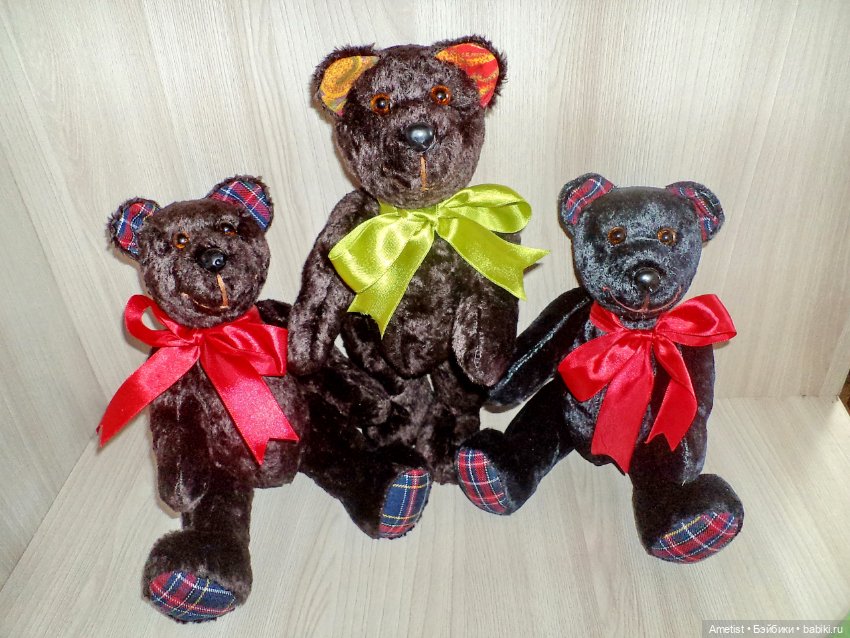 Мишка плюшевый винтаж (реплика 30 см) (фото 3)