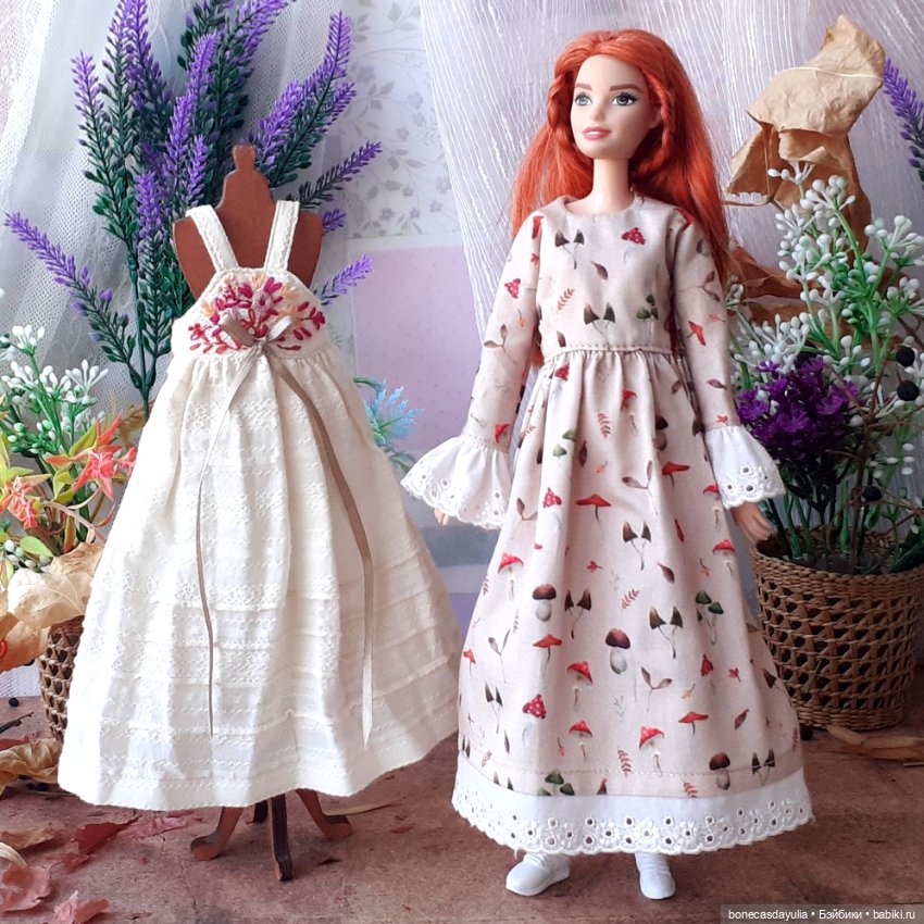Нарядные комплекты одежды для Барби Barbie в винтажном стиле. Костюм фея/ведьма/золушка/принцесса (фото 10)