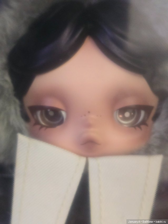 Плюшевая кукла Skullpanda Wednesday (фото 2)