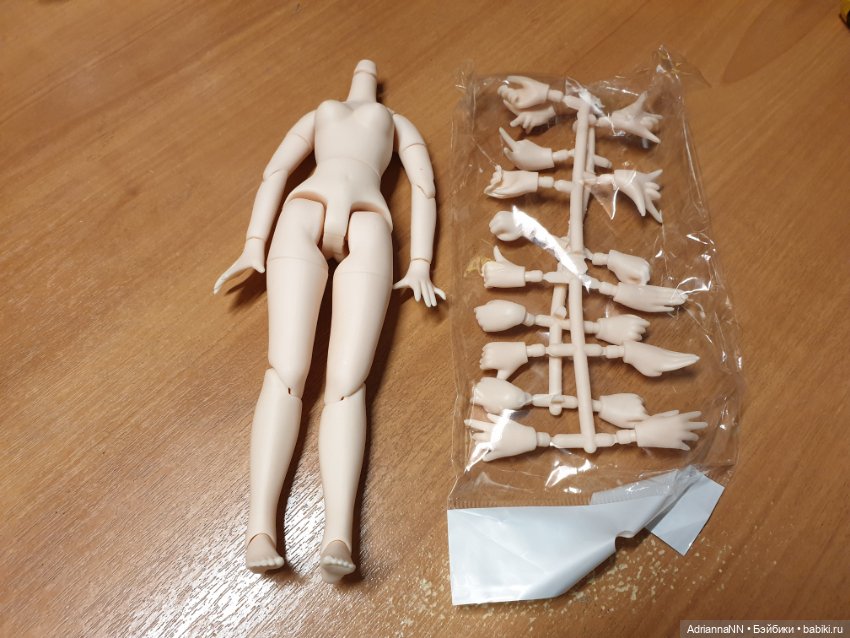 Тело для куклы Блайз blythe скинтон вайт с ручками (фото 2)