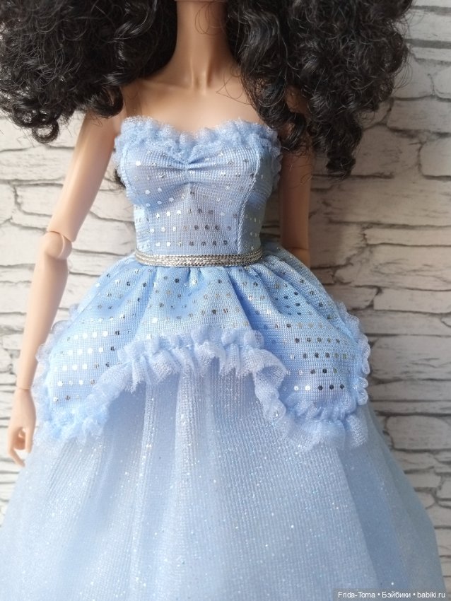 Платье от Барби Зомби - 2 - Эддисон Уилл голубое пышное