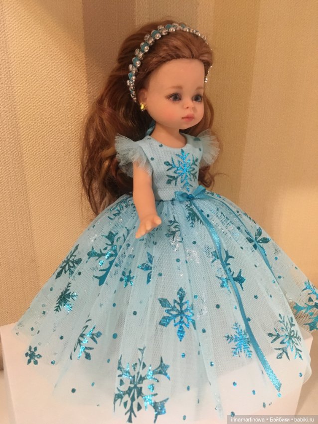 Paola Reina (21 см) платье со снежинками (фото 2)