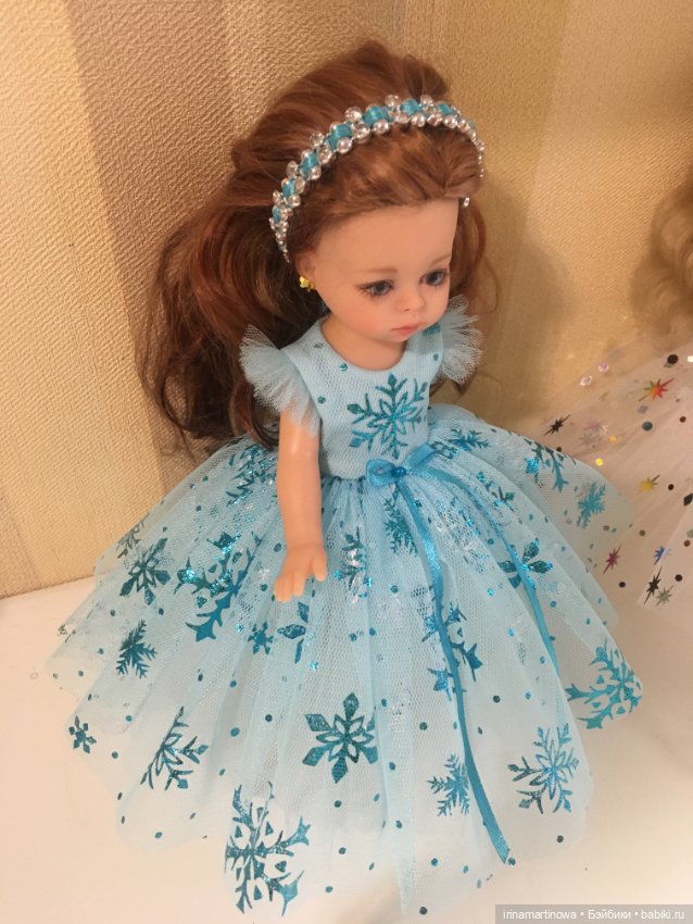Paola Reina (21 см) платье со снежинками (фото 6)
