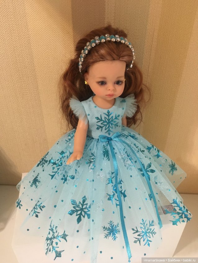 Paola Reina (21 см) платье со снежинками (фото 4)
