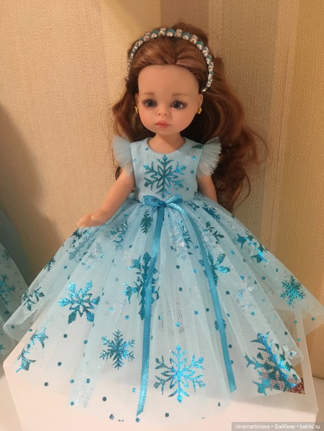 Paola Reina (21 см) платье со снежинками (фото 5)