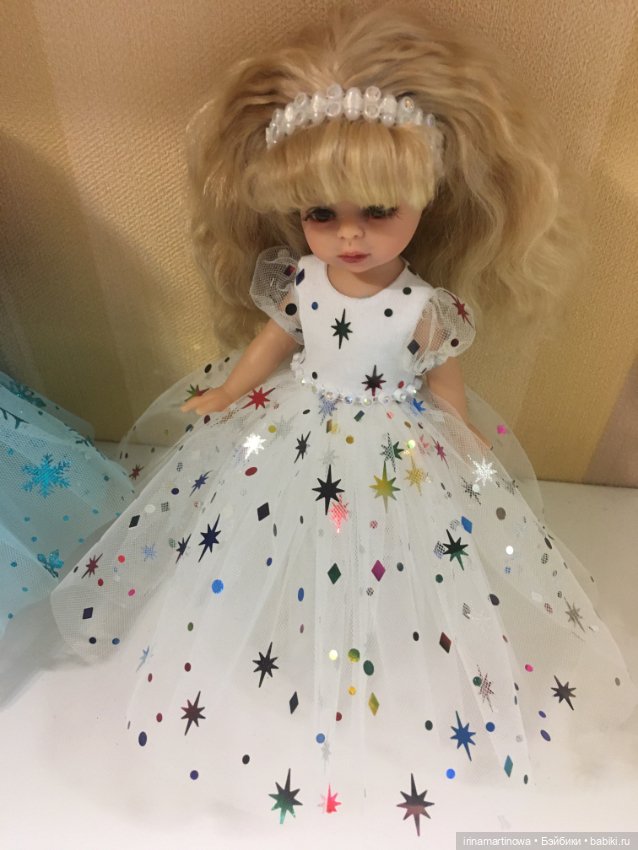 Paola Reina (21 см) белое платье (фото 9)