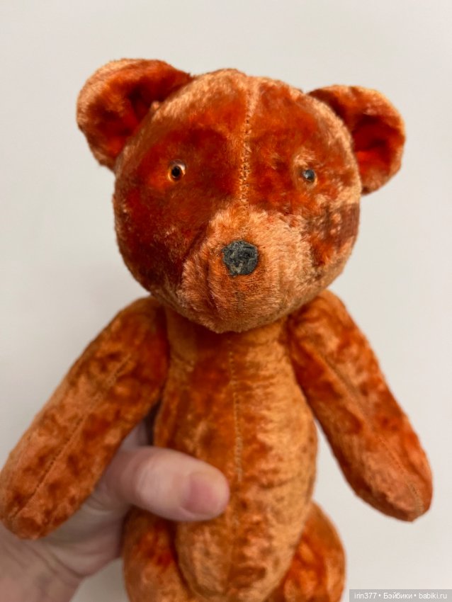Мишка старенький или состаренный или из старых материалов (фото 5)