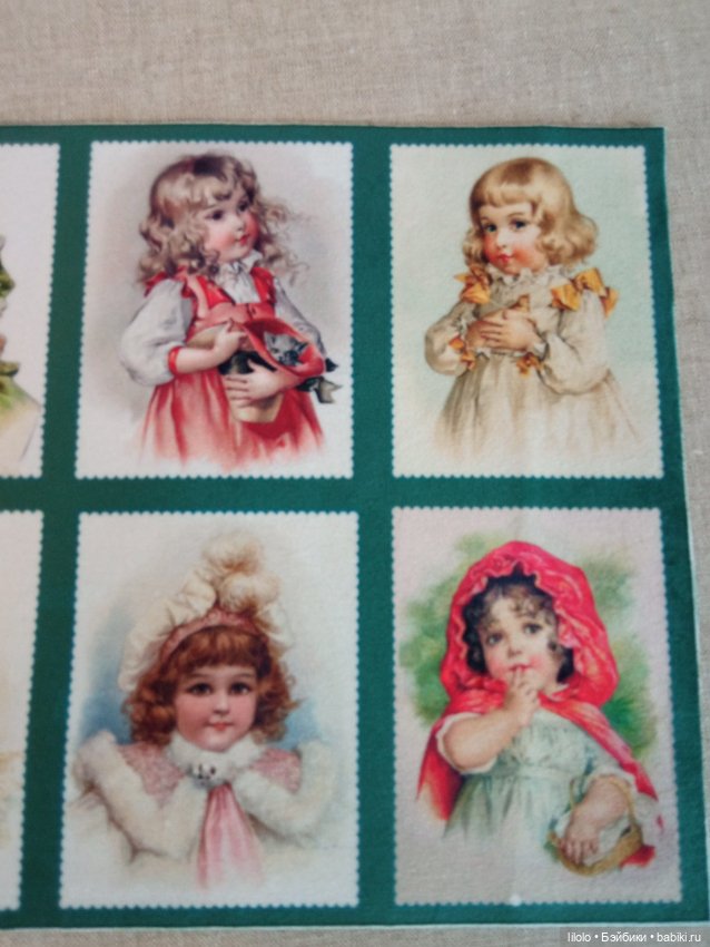 Рамочка с велюровым купоном для кукольного интерьера (фото 2)