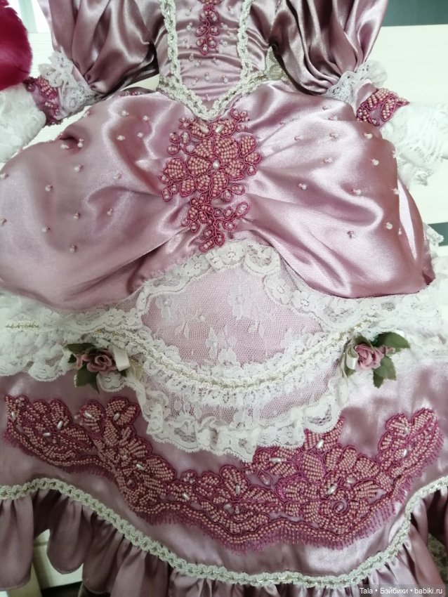 Дама с веером 60 см — Фарфоровые куклы (фото 4)