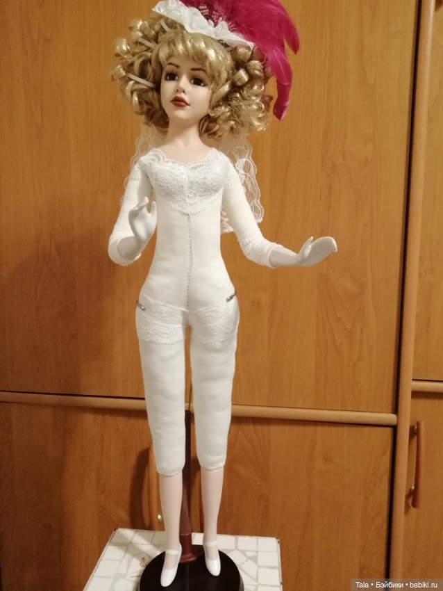 Дама с веером 60 см — Фарфоровые куклы (фото 8)