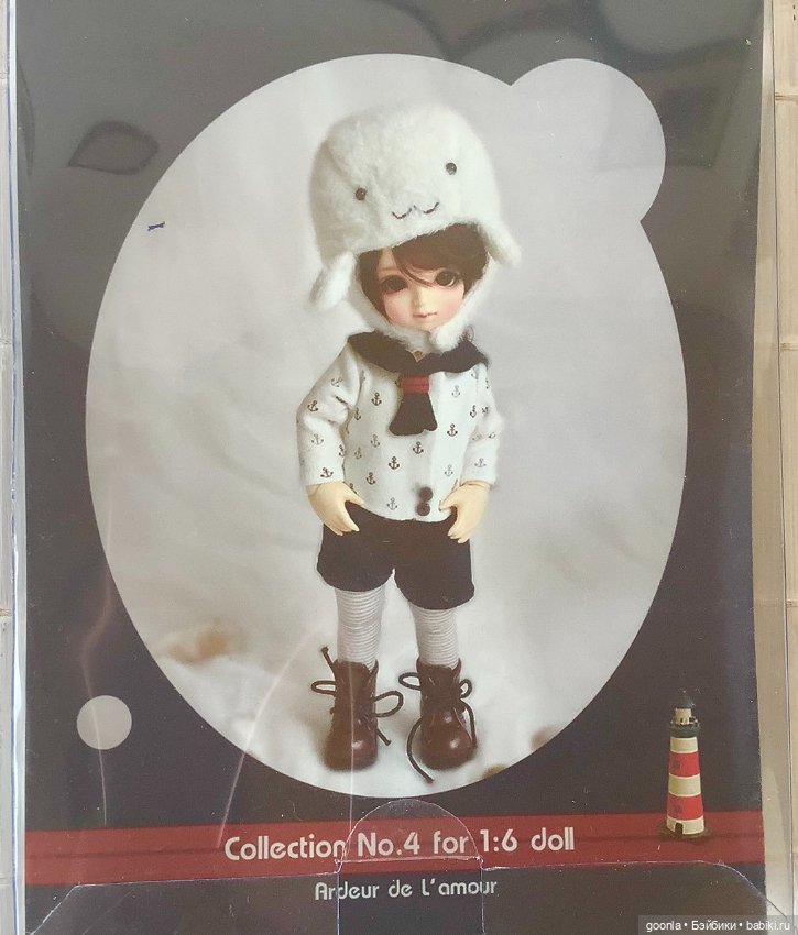 Матросский трикотажный аутфит на тини, 1/6, YoSD (фото 2)