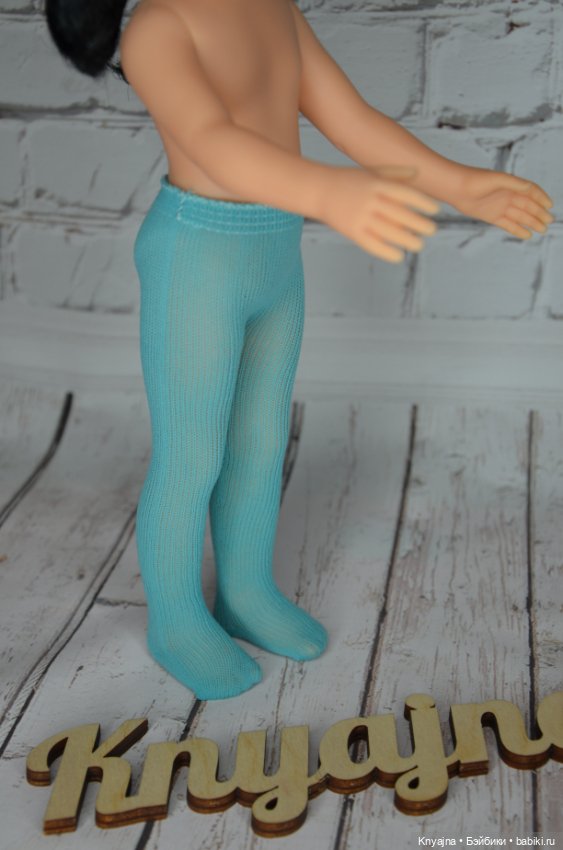 Колготы фирменные Паола Рейна бирюзовые (фото 2)