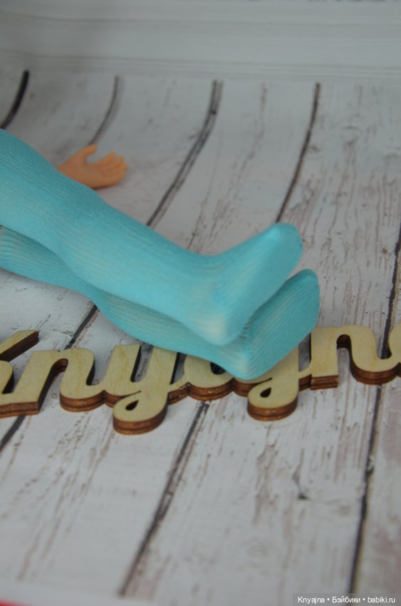 Колготы фирменные Паола Рейна бирюзовые (фото 4)