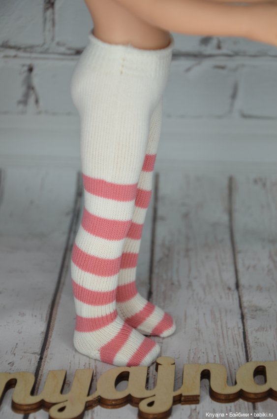 Колготы фирменные Паола Рейна розовая полоска (фото 3)