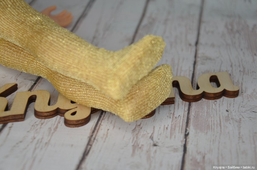 Колготы фирменные Паола Рейна золотые (фото 5)