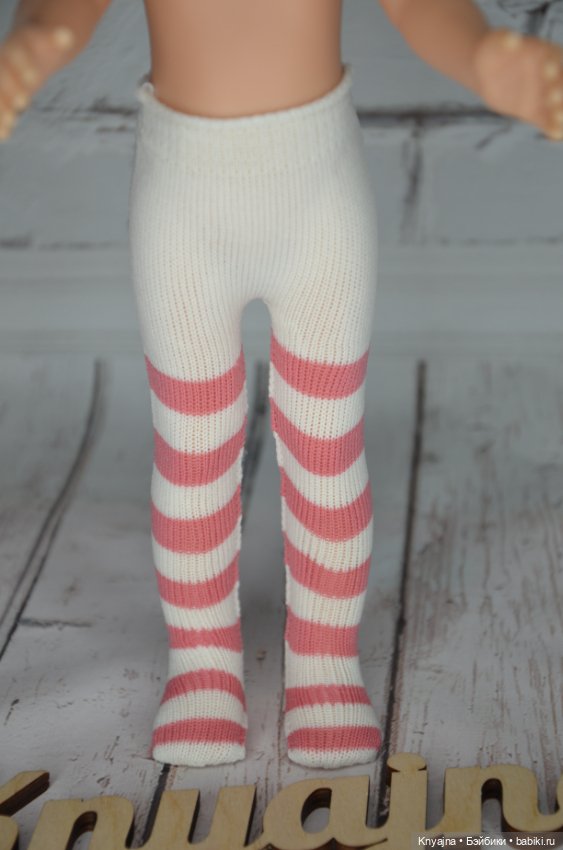 Колготы фирменные Паола Рейна розовая полоска (фото 2)