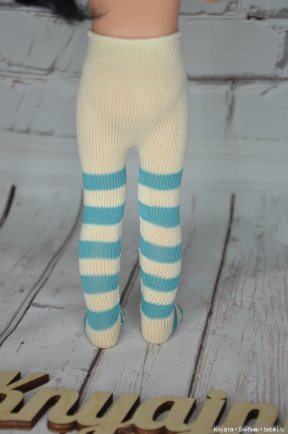 Колготы фирменные Паола Рейна зеленая полоска (фото 4)