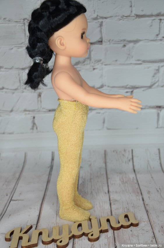 Колготы фирменные Паола Рейна золотые (фото 3)