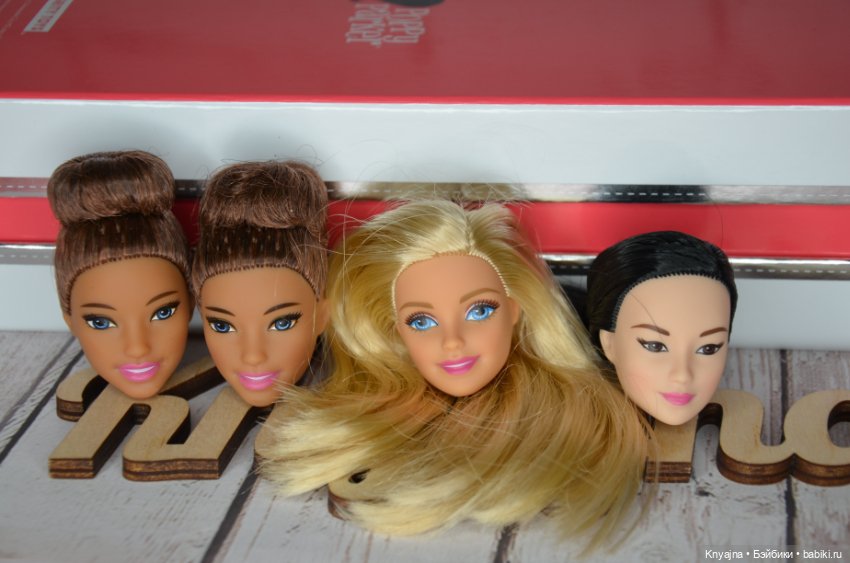 Головы барби новые Неко, Милли, Пучок (фото 3)
