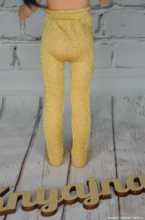 Колготы фирменные Паола Рейна золотые (фото 4)
