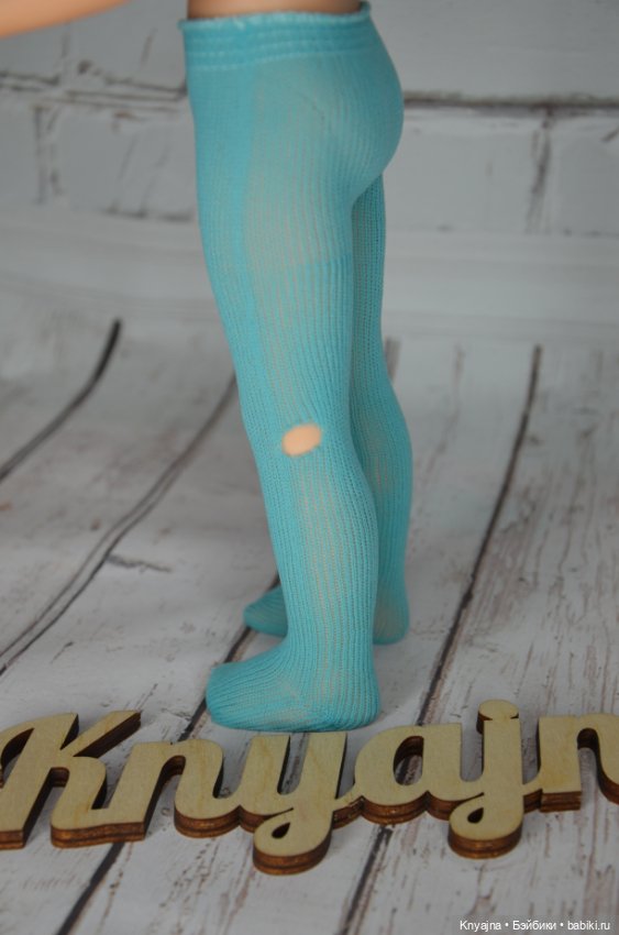 Колготы фирменные Паола Рейна бирюзовые (фото 5)