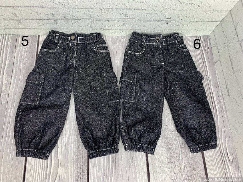 Джинсы для кукол Готц 50 см (фото 3)