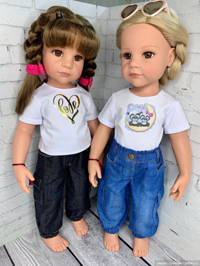 Джинсы для кукол Готц 50 см (фото 4)