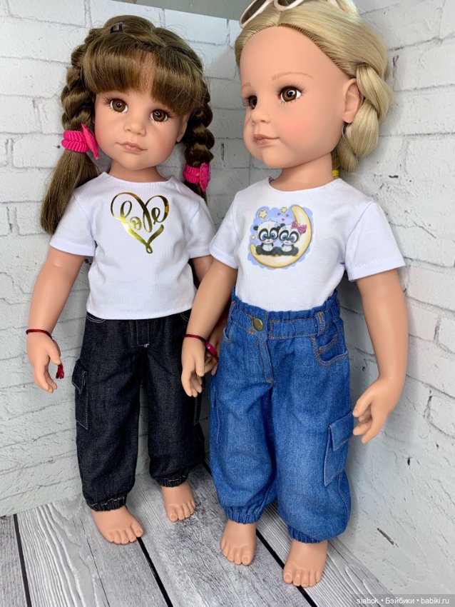 Джинсы для кукол Готц 50 см (фото 5)