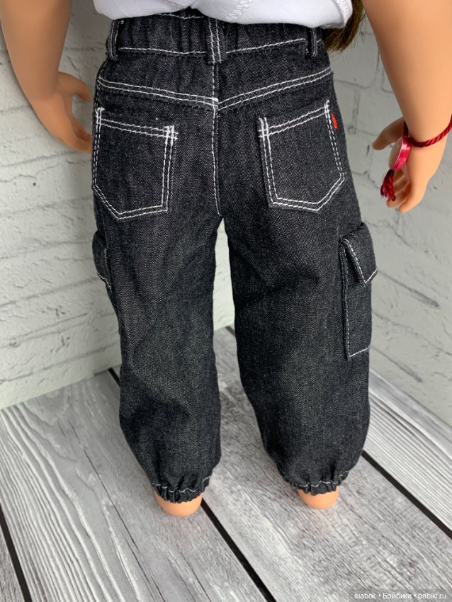 Джинсы для кукол Готц 50 см (фото 9)