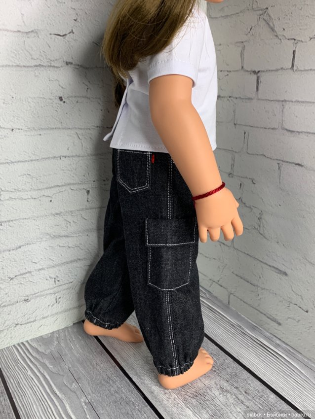 Джинсы для кукол Готц 50 см (фото 8)