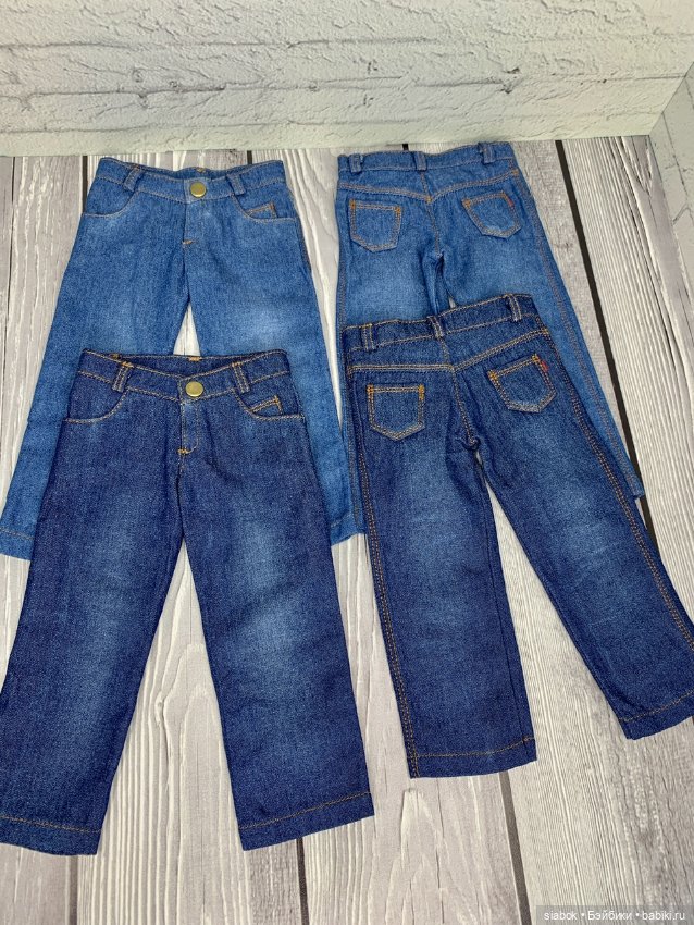 Классические джинсы для кукол Готц 50 см (фото 4)