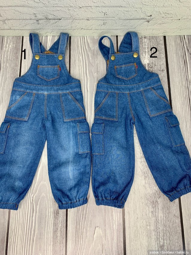 Джинсовые комбинезоны для кукол Готц 50 см (фото 5)