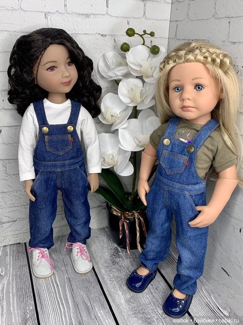 Джинсовые комбинезоны для Готц 36 см и Руби Рэд (фото 2)