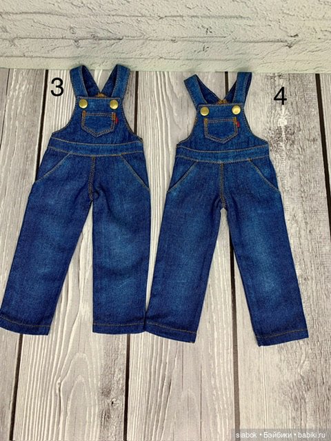 Джинсовые комбинезоны для Готц 36 см и Руби Рэд (фото 7)