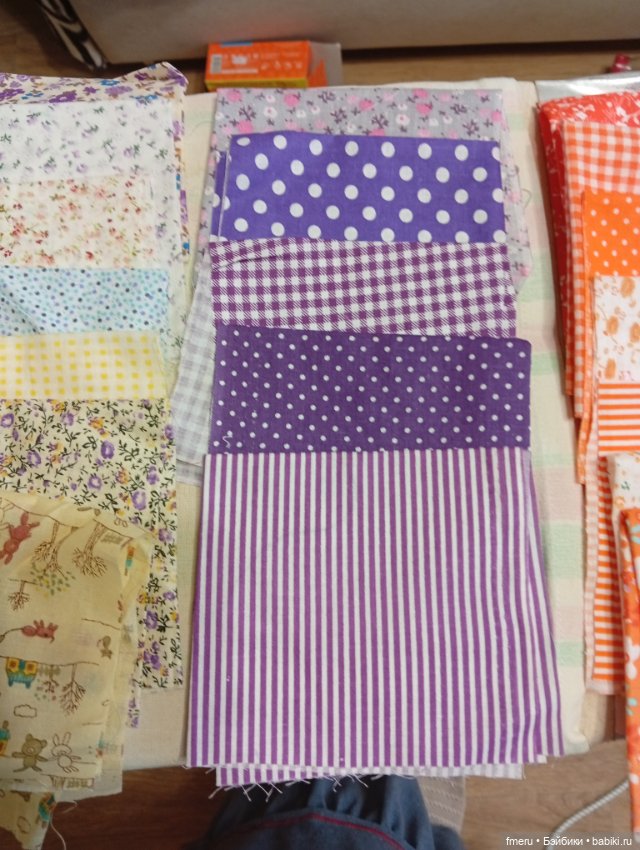 Ткани. Набор тонких хлопковых тканей для кукольной одежды (фото 4)