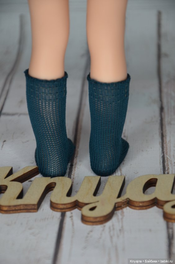 Гольфы (высокие носки) фирменные Паола Рейна зеленые (фото 3)