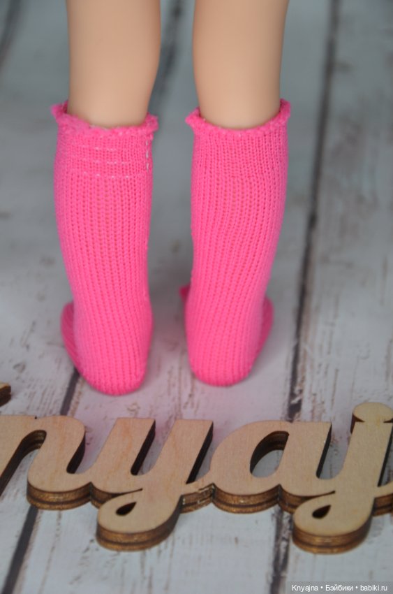 Гольфы (высокие носки) фирменные Паола Рейна розовые (фото 3)