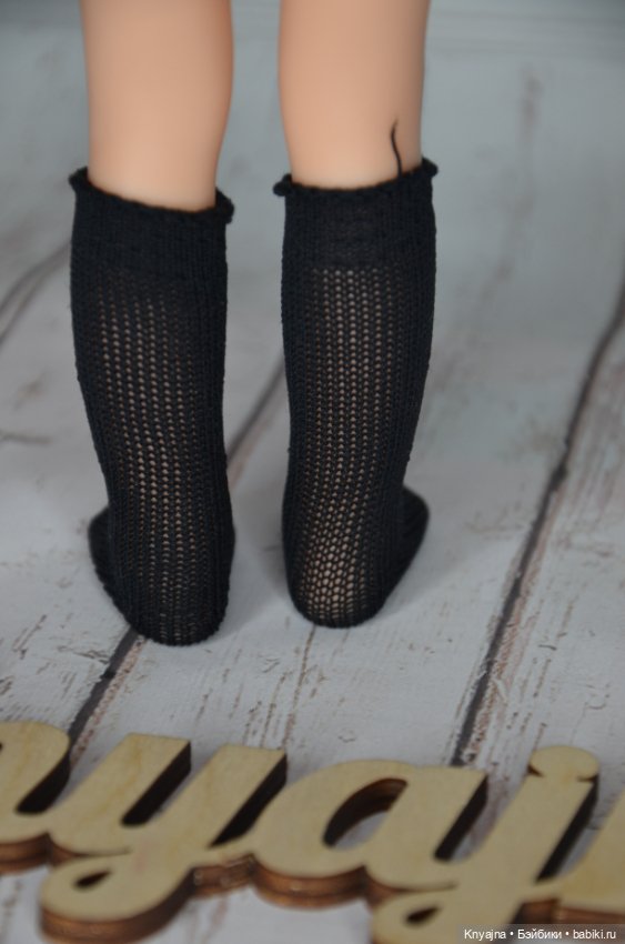 Гольфы фирменные Паола Рейна черные (фото 3)