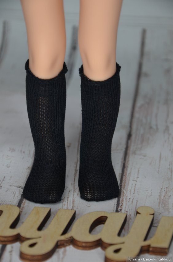 Гольфы фирменные Паола Рейна черные