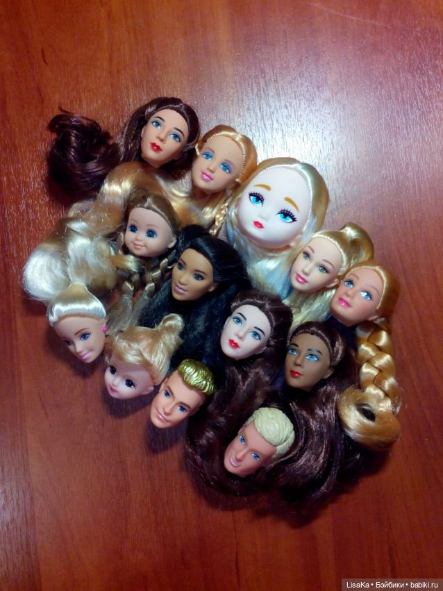 Головы для девочек, детишек и парней