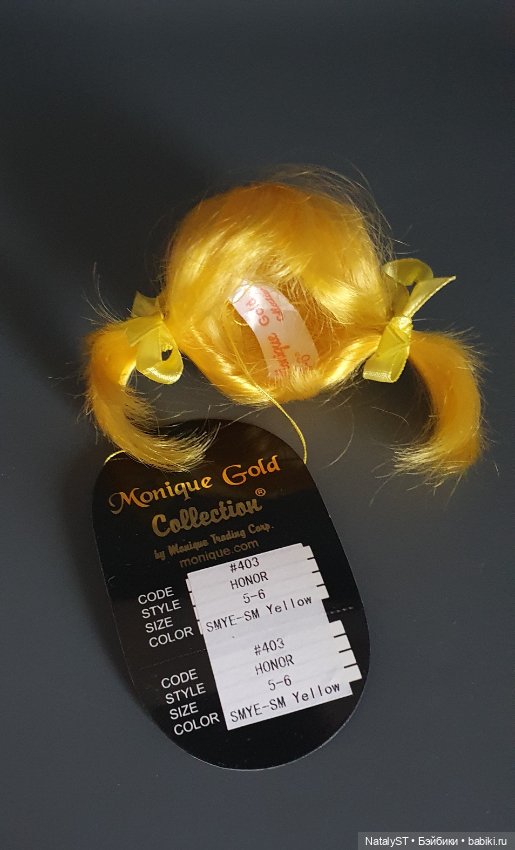 Парики р.5-6 Monique — Парики и волосы (мохер) для кукол (фото 5)