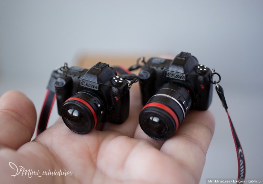Фотоаппарат, камера для кукол 1:4 (1/4), длинный объектив (фото 3)