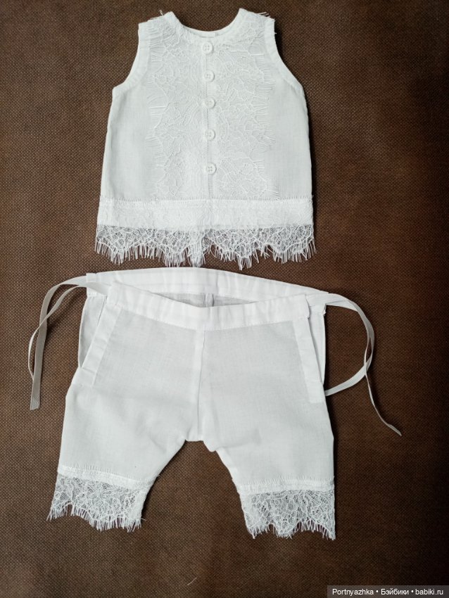 Комплект белья для антикварной куклы (фото 4)