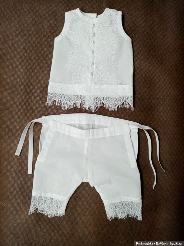 Комплект белья для антикварной куклы (фото 4)