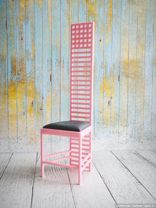 Стул с высокой спинкой для куклы ростом до 30 см (фото 4)