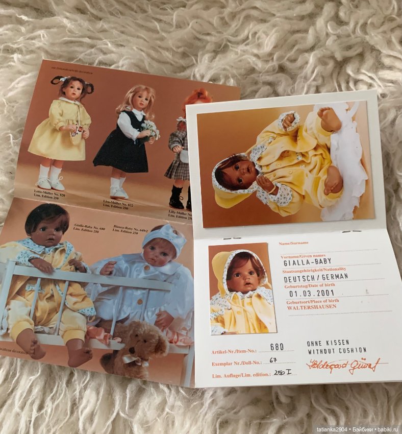 Редкий малыш Gialla baby от Hildegard Gunzel, WPM (фото 7)