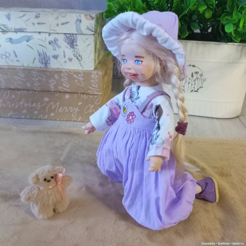 Куколка в смешанной технике 🌺