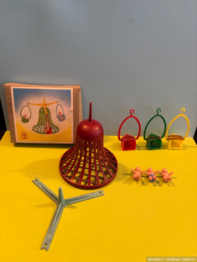 Очень редкая карусель с пупсиками, родом из детства, размер 12 см