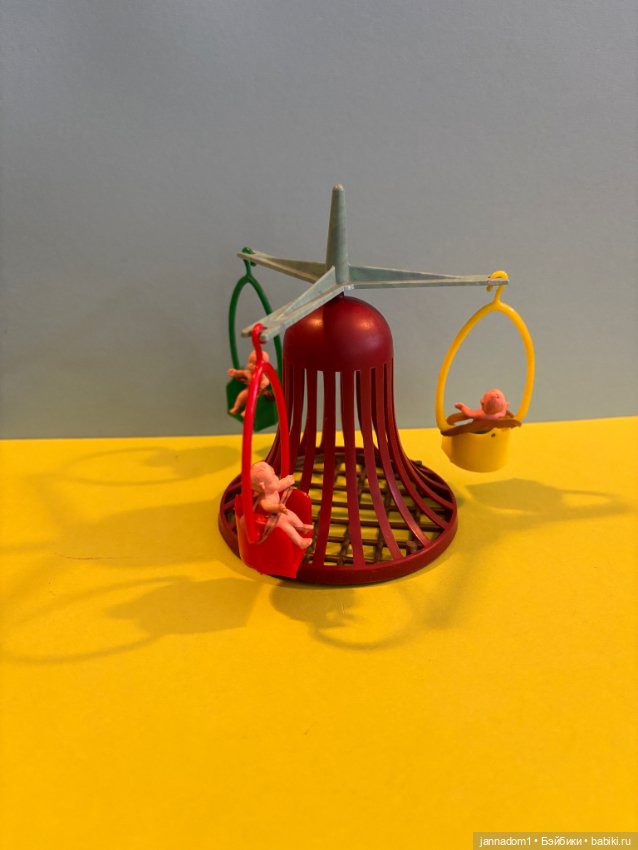 Очень редкая карусель с пупсиками, родом из детства, размер 12 см (фото 4)